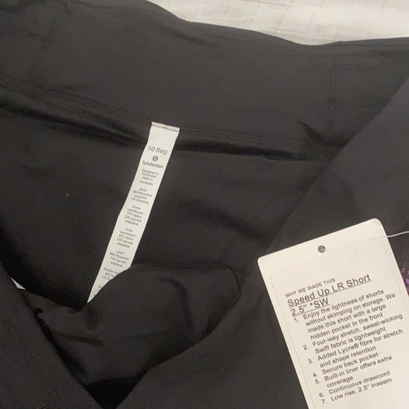 Lululemon Seawheeze 2020 Speed Up Shorts - Picture 2 of 3